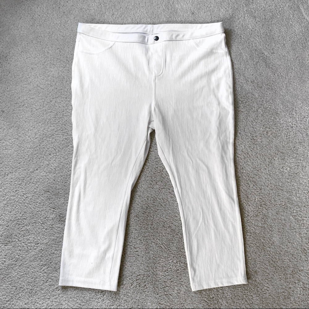 Simply Vera Vera Wang White Cropped Jeggings